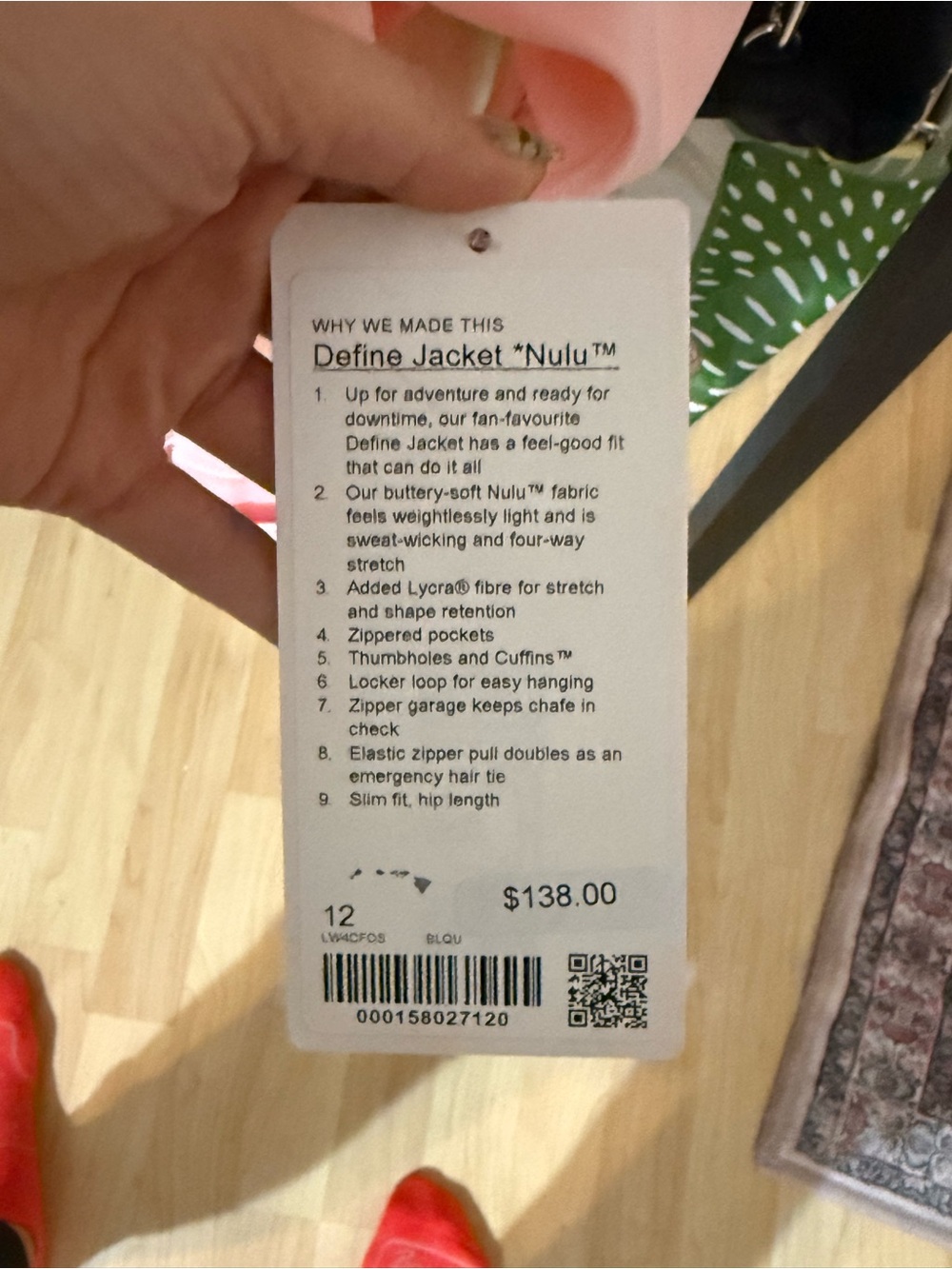 lululemon athletica Pink Hawaii, exclusive rare collectors item define jacket - Picture 2 of 3